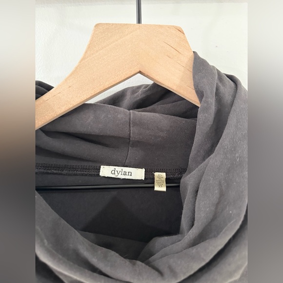 Dylan Cowl Neck Elastic Waist Top Gray Size XS - Picture 4 of 5